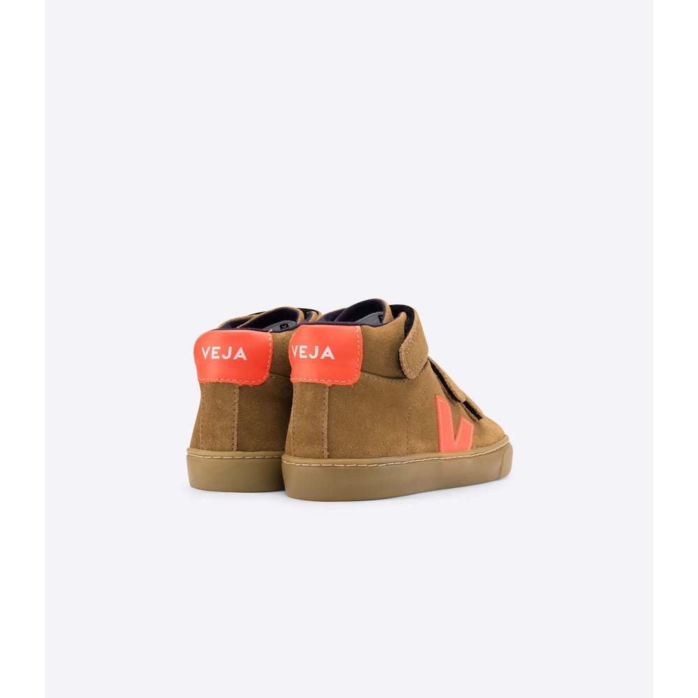 Veja ESPLAR MID SUEDE Vysoke Detske Hnede | SK 679PJJ